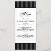 Menu Mariage Bande Noire (Devant)