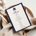 Menu Mariage bateau de croisière nautique<br><div class="desc">Préparez-vous à une fête de bord de mer sophistiquée avec notre menu Mariage nautique. Conçu pour compléter votre événement sur le thème de la mer,  ce menu allie style raffiné et charme des aventures océaniques.</div>