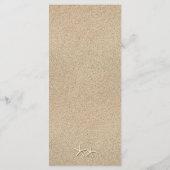 Menu Mariage Beach Waves (Dos)