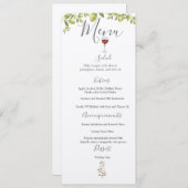 Menu Mariage Benvenuti Italia (Devant / Derrière)