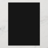 Menu Mariage Black and White Simple Elegance (Dos)