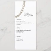 Menu Mariage blanc Elegant Pearl (Devant)