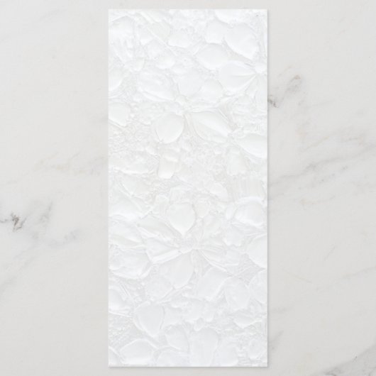 Menu Mariage blanc simple (Dos)