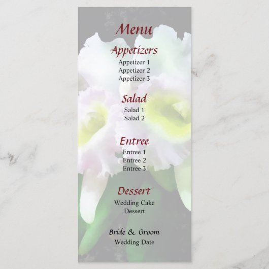 Menu Mariage BLC Mary Ellen Underwood Krull-Smith (Devant)