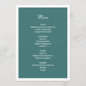 Menu Mariage bleu (Devant)
