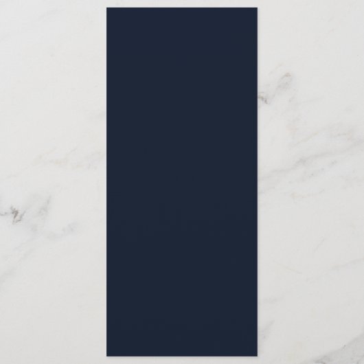 Menu Mariage bleu corail et marine (Dos)