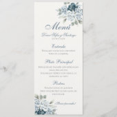 Menu Mariage bleu espagnol Dusty (Devant)