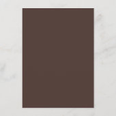 Menu Mariage Bleu et Marron (Dos)