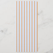 Menu Mariage bleu et orange foncé (Dos)