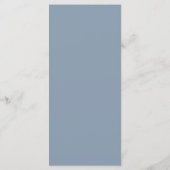 Menu Mariage bleu foncé (Dos)