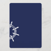 Menu Mariage bleu marine ronde sur mesure Roue (Dos)