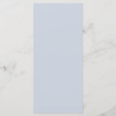 Menu Mariage Bleu Poussiéreux Doux (Dos)