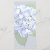 Menu Mariage Blue and Purple Hydrangea (Dos)