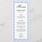 Menu Mariage Blue Bells (Devant)