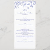 Menu Mariage Blue Chinoiserie (Devant)