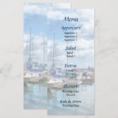 Menu Mariage Boat Basin Fells Point (Devant / Derrière)