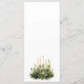 Menu Mariage bohème de la forêt d'aquarelle enchantée (Dos)