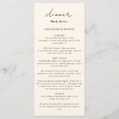 Menu Mariage bohème de la forêt d'aquarelle enchantée (Devant)