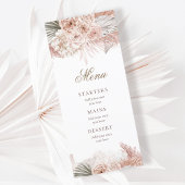 menu mariage boho
