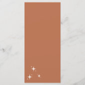 Menu Mariage Boho (Dos)