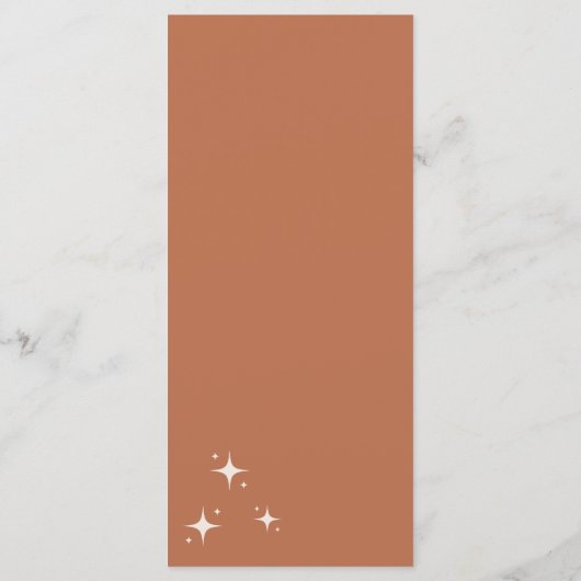 Menu Mariage Boho (Dos)