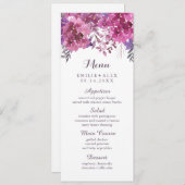 Menu Mariage Boho Botanical (Devant / Derrière)