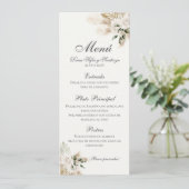 Menu Mariage Boho espagnol (Debout devant)