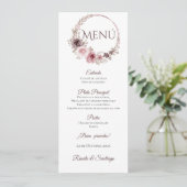 Menu Mariage Boho espagnol (Debout devant)
