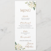 Menu Mariage Boho espagnol (Devant)