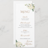 Menu Mariage Boho espagnol (Devant / Derrière)