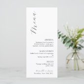 Menu Mariage Boho fleur sauvage (Debout devant)