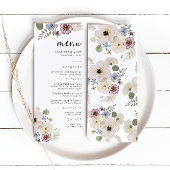 Menu Mariage Boho Moderne