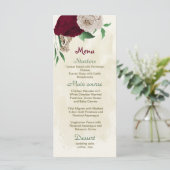 Menu Mariage botanique des fleurs de champagne de Bourg (Debout devant)