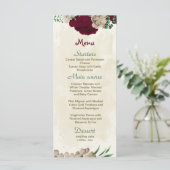 Menu Mariage botanique des fleurs de champagne de Bourg (Debout devant)