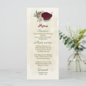 Menu Mariage botanique des fleurs de champagne de Bourg (Debout devant)