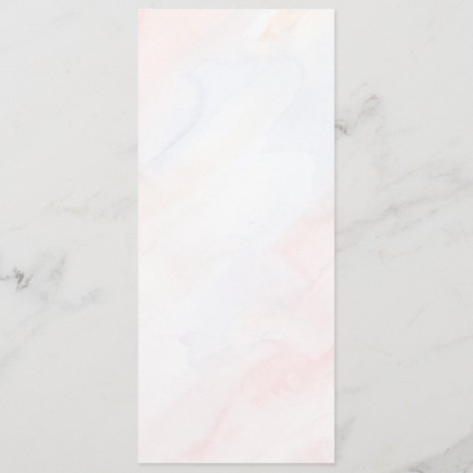 Menu Mariage botanique rustique simple (Dos)