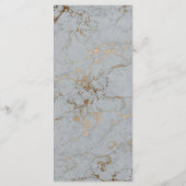 Menu Mariage botanique vert Moody Black foncé (Dos)