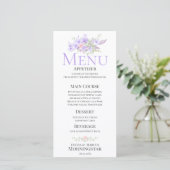 Menu Mariage Bouquet Floral Spring (Debout devant)