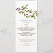 Menu Mariage Branches broyées (Devant)