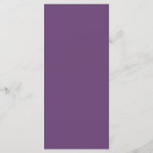 Menu Mariage Branches de Glycine Violette Florale (Dos)