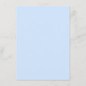 Menu Mariage Brun et Bleu (Dos)