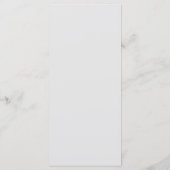 Menu Mariage calligraphique minimaliste gris clair (Dos)