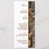 Menu Mariage Camo Chic Hunter (Devant)