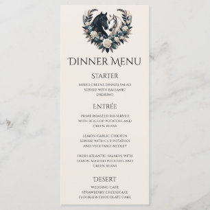 Menu Mariage campagnard-Chevaux en Amour Mariage