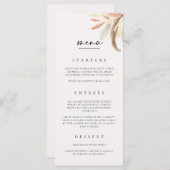 Menu mariage Carte Dîner Déjeuner Brunch C100 (Devant / Derrière)