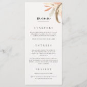 Menu mariage Carte Dîner Déjeuner Brunch C100 (Devant)