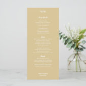 Menu Mariage Cashmere moderne (Debout devant)