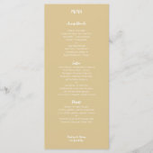 Menu Mariage Cashmere moderne (Devant)