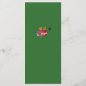 Menu Mariage catholique Forest Green Deux coeurs (Dos)