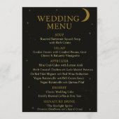 Menu Mariage Celestiant Black & Gold (Devant)